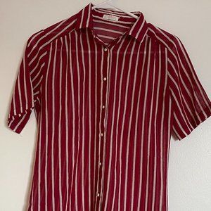 Vintage Striped Button-up